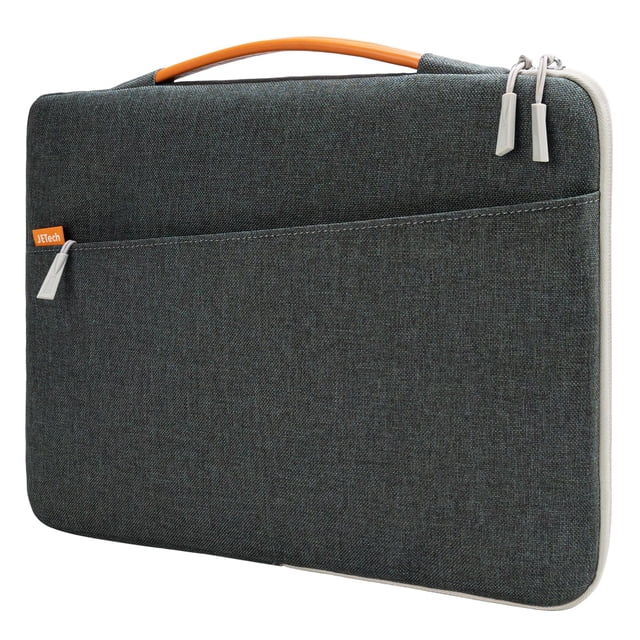 JETech Funda Portátiles para MacBook Neo (A18 Pro), 13-14 Pulgadas MacBook Air/Pro (M1-M5, 2020-2026), Funda Impermeable con Asa Portátil y Bolsillo (Gris Oscuro)