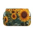 thumbnail image 2 of Disketp Sunlit Sunflower Field Estuche de Lápices de Doble Capa con Tapa Abatible y Cremallera, Organizador Escolar para Adolescentes y Adultos, 2 of 7