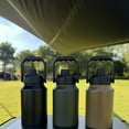 thumbnail image 3 of Bouteille d'Eau de Sport 3,8 L en Acier Inoxydable à Double Paroi, Isolée sous Vide, Grande Bouteille d'Eau avec Base Antidérapante en TPR pour Gym, Camping, Randonnée, Voyage, Plage, 3 of 7