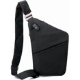 thumbnail image 1 of Sling Bag, Lätt Crossbody Axelväska Bröstväskor Dagsryggsäck, En Rem Anti-stöld Slingväska för Kvinnor Män DB svart black, 1 of 5