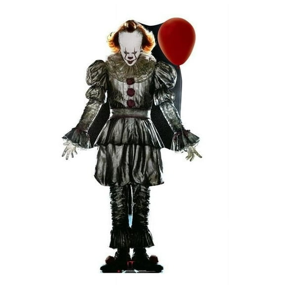 68 x 37 in. Pennywise with Balloon Outdoor Cardboard Cutout