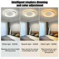 thumbnail image 6 of LED Lights Flush Mount Ceiling Light Fixture Recent Orders 20 Inch Dimmable 3000K-6000K 3 Colors Modern Eye Protection Bedroom Light Fixture for Kitchen Entryway Living Room Laundry Room, 6 of 6