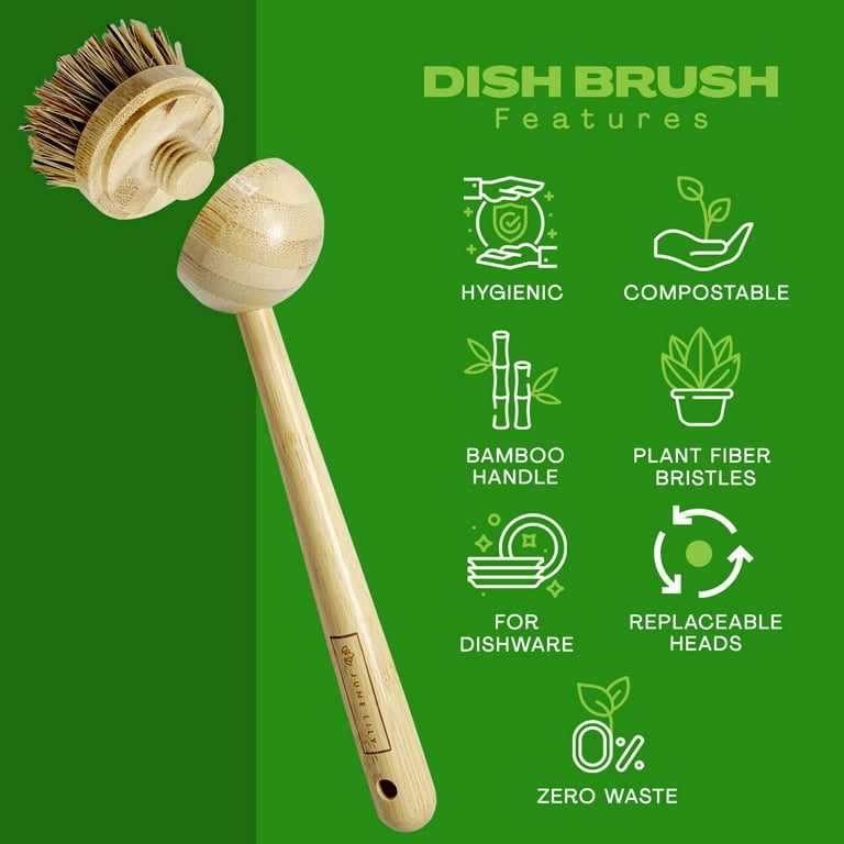 Coconut fiber dish brush - Moolea
