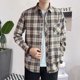 thumbnail image 5 of Camisa y blusa para hombre, manga larga, para hombre, con bolsillo, a cuadros, marca barata, botones, ropa de lujo original, estética social, cuello, 5 of 5