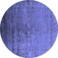 thumbnail image 1 of Ahgly Company Indoor Round Oriental Blue Industrial Area Rugs, 4' Round, 1 of 4
