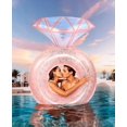 thumbnail image 3 of Anillo de diamantes inflable Pool Float HeySplash en oro rosa, 3 of 7