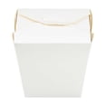 thumbnail image 6 of Restaurantware-Bio Tek 4 x 3.5 x 4 Inch Food Containers, 200 Durable Noodle Boxes - Disposable, Sustainable, White Paper 26-Ounce Takeout Boxes, Square, For Takeouts And Delivery, Or Picnics, 6 of 11