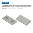 thumbnail image 4 of Tapa de Extremo de Plástico Unique Bargains 20 Piezas Gris 90X45mm para Carros y Estanterías, 4 of 6