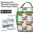 thumbnail image 5 of Sac à Lunch Cerise – Motif de Fruits Cerises Rouges Mignon Design Esthétique pour Amateurs de Cerises Illustration d'Art de Bonbons Rose Doux Sac Isotherme Réutilisable, 5 of 5