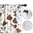 thumbnail image 4 of Blackout Kids Curtains,Dachshund Dog Boston Terrier Dog Childrens Insulated Curtains Set Of 2,Bedroom Essentials,Toddler Room Decor 42x84in(106x213cm), 4 of 4