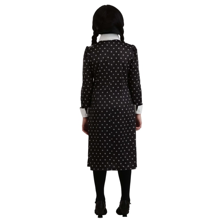 black polka dot dress costume Wednesday Addams Girl's | TV Show Costumes | Kids | Girls | XL | Black/White Color:Ivory Silver VA_102 Fully Committed to Low Ball Gown | Dimitra