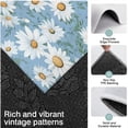 thumbnail image 3 of Lightblue Daisy Flower Green Leaves Pattern Kitchen Rugs Sets Of 3,Kitchen Runner Rugs Non Skid Washable,Decorative Kitchen Floor Mats for Kitchen,Sink,Laundry,17"x30"+ 17"x47" + 17"x59", 3 of 6