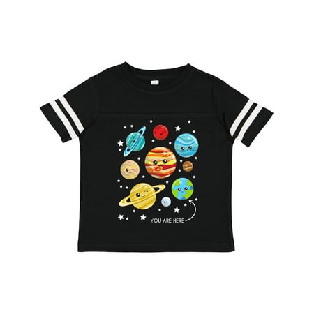 

Inktastic Cute Planets Kawaii Planets Space Cosmos Stars Gift Toddler Boy or Toddler Girl T-Shirt