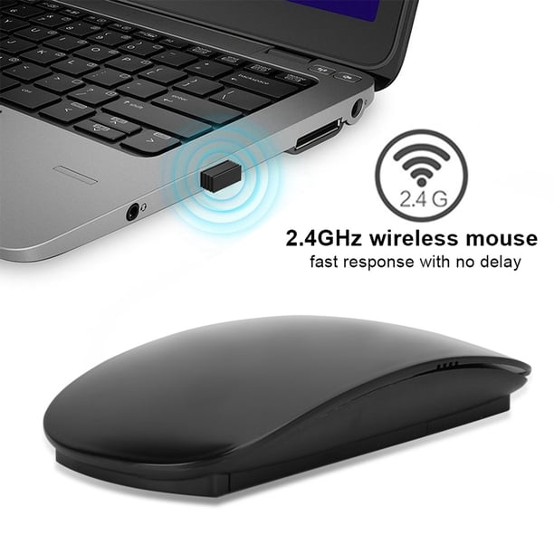 2.4GHz Ratón Cómodo Agarre El Diseño Ergonólico. Ratón Más Tranquilo Haga para la Oficina en Casa