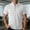 White, variant on VgaVtl Summer Men Polo Shirts Pullover Collared Short Sleeve Casual Plain Office Button Thin Mens Shirts