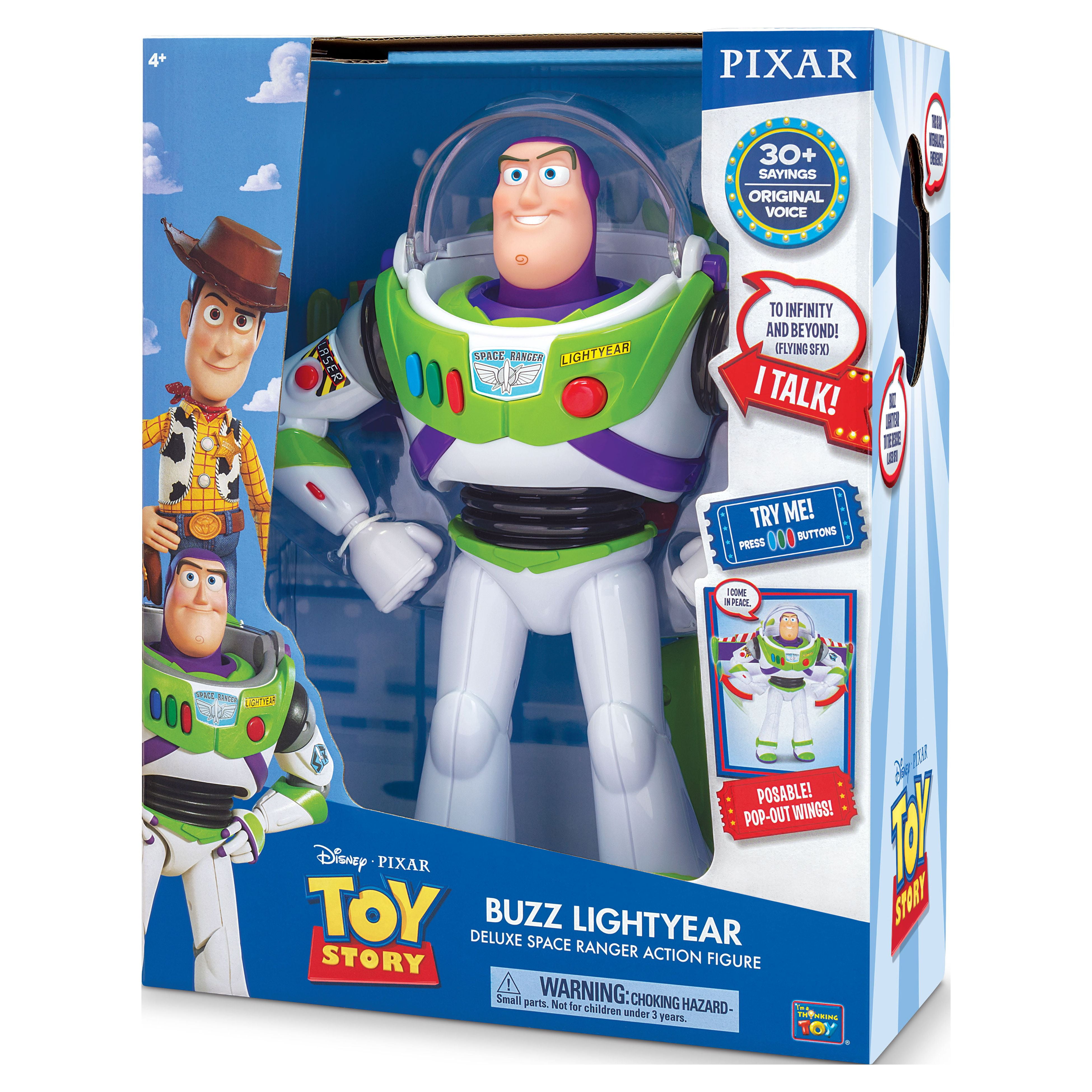 Disney Pixar Toy Story 12 inch Tall BUZZ LIGHTYEAR Deluxe Space Ranger  Talking Action Figure
