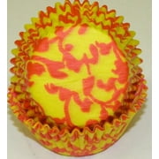 Yellow and Orange Ivy Floral Cupcake Liners - Baking Cups -50pack