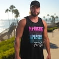 thumbnail image 3 of 5% Nutrition Rich Piana Mens Black Tank Top, FivePercenter ForLife Sleeveless Bodybuilding Gym Shirt, 3 of 7