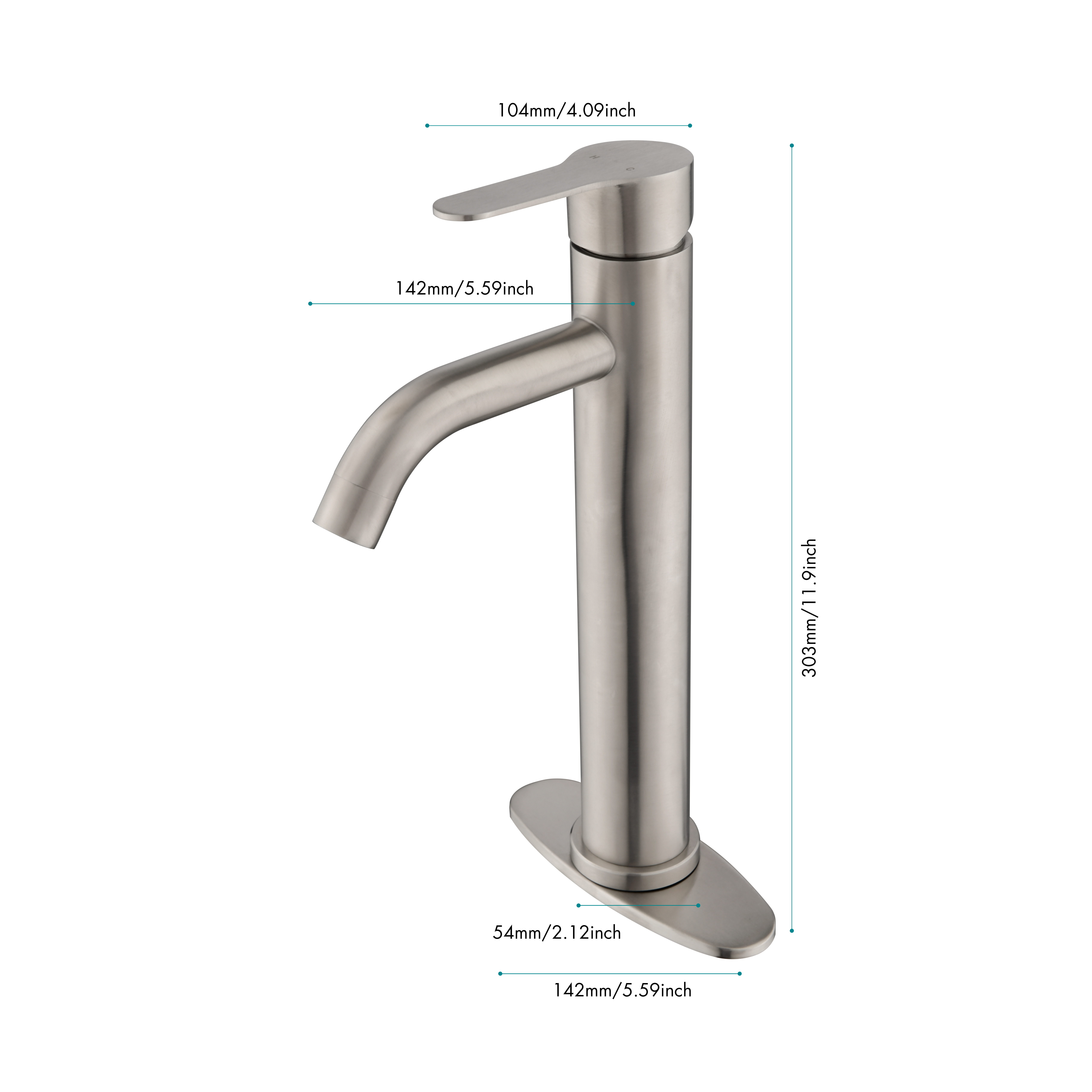 Single Handle Bathroom Vanity Sink Faucet