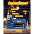 thumbnail image 5 of RIEDHOFF Electrical Wire Stripper Machine, 75 ft/min Automatic or Hand Crank Wire Stripper, 5 of 7