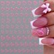 thumbnail image 4 of Quezadyl 8 hojas de stickers para uñas con corazones 3D para San Valentín, 4 of 9