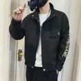 thumbnail image 3 of Abrigos con cremallera en V para hombre, ropa informal bordada de alta calidad, moda 2024, chaquetas de béisbol para hombre, ofertas, nuevas en entrega rápida, frío Y2k, 3 of 5