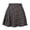 Black, variant on Lady Skirt Floral Printed Above Knee Women Large Hemline Washable High Waist A-line Skirt for Party