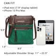 thumbnail image 4 of Lightweight Crossbody Bags for Women Shoulder Bag Purse Vegan Leather Soft Travel Handbag with Multi Pockets, 4 of 5