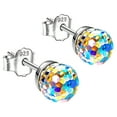 thumbnail image 2 of Fiudx Juego de Pendientes Navideños de Plata 925 con Cuentas de Cristal Brillantes, Accesorios de Moda, Opciones En Morado, Azul y Rojo, Regalo Ideal para Mujer, Glamour Navideño, Mejora Tu Estilo Fe, 2 of 6