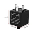 thumbnail image 4 of DOACT  Indicator Relay,Relay,12V 3 Pin Adjustable LED Light Flasher Blinker Relay Fix For Turn  Indicator, 4 of 7