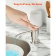 thumbnail image 6 of KFFKFF Stainless Steel Sink Soap Dispenser with 47" Extension Tube Kit, Countertop Dish Soap Dispenser with 360° Rotating Pump Head, Suitable for Kitchen and Bathroom, 6 of 9