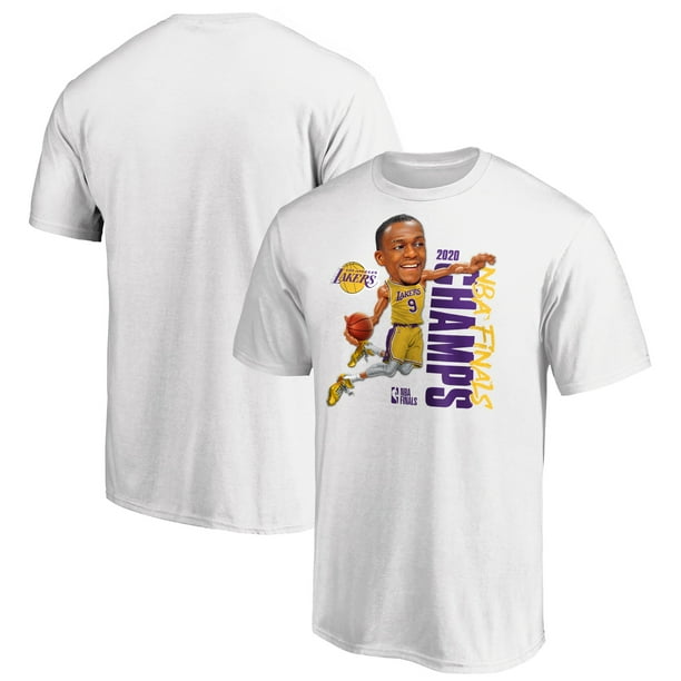 Rajon Rondo Los Angeles Lakers Fanatics Branded 2020 Nba Finals Champions Vertical T Shirt White Walmart Com Walmart Com