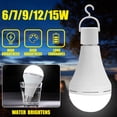 thumbnail image 3 of Bombilla LED de emergencia E27, bombillas de luz de emergencia, batería de respaldo, recargable, portátil, para corte de energía, hogar, huracán, 3 of 4