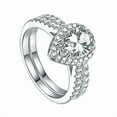 thumbnail image 5 of 2.25Ct Accent Wedding Ring Set, Bridal Ring Set, Pear Diamond Engagement Rings, Promise Ring, Bridesmaid Jewelry, Personalized Gifts For Her, 5 of 5