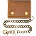thumbnail image 5 of Casual Wallet for Men RFID Blocking Wallet Genuine Leather Wallet with Chain & Key Holder, 5 of 7