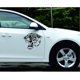 thumbnail image 4 of Pegatinas para el Coche CHAO Reflectantes Cabeza de Tigre PVC Alta Calidad, 4 of 5