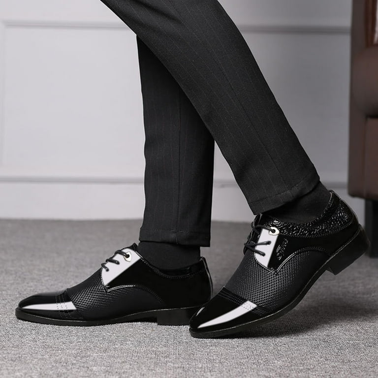 Black rubber sole work cheap shoes