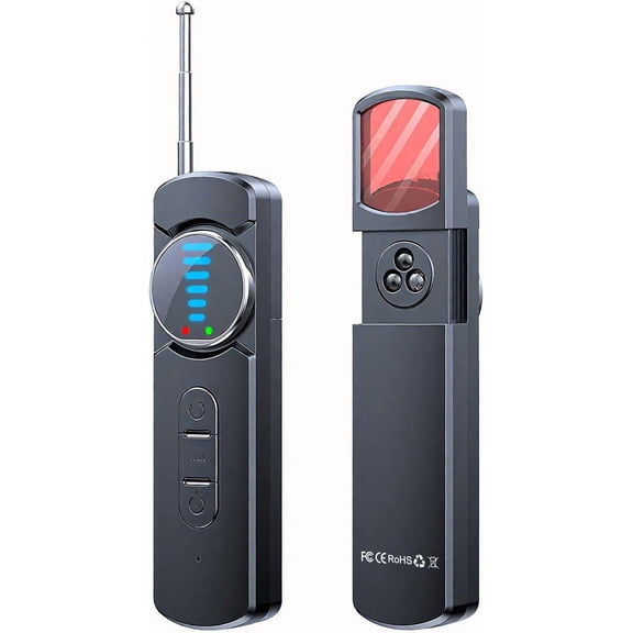 Portable Hidden Camera Detector with Anti-Theft Alarm Mode for Hotels, Anti-Spy Device, GPS Tracker Detector, Hidden Camera and Bug Device Detector for Hotels, Travel, Home & Office