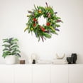 thumbnail image 4 of Wildflower Artificial Wreath, Spring and Summer Front Door Decoration Hanging, Artificial Floral Circle for Home and Porch, Welcoming Entryway Accent Gift, 4 of 5