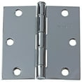 thumbnail image 2 of GlideRite 3-1/2 in. Steel Door Hinge with Square Corner Radius, Polished Chrome finish, Pack of 12, 2 of 3