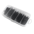 thumbnail image 3 of 150 Uds. Señuelos de pesca de s blandos 4 cm/1,6 pulgadas cebos artificiales para s Negro Cola Cebo de pesca de lombriz, 3 of 8