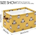 thumbnail image 4 of FREEAMG Storage Basket Cute Hamsters Storage Bin with Handle , Large Storage Cube Collapsible for Shelves Closet Bedroom Living Room 1PC, 4 of 7