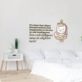 thumbnail image 2 of Imagination Cute Unicorn Life Quote Cartoon Quotes Decors Wall Sticker Art Design Decal for Girls Boys Kids Room Bedroom Nursery Kindergarten Home Decor Stickers Wall Art Vinyl Decoration (8x10 inch), 2 of 2
