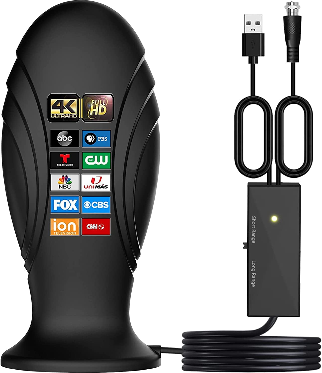 Amplified Indoor Digital TV Antenna, Antenna for TV Without Cable