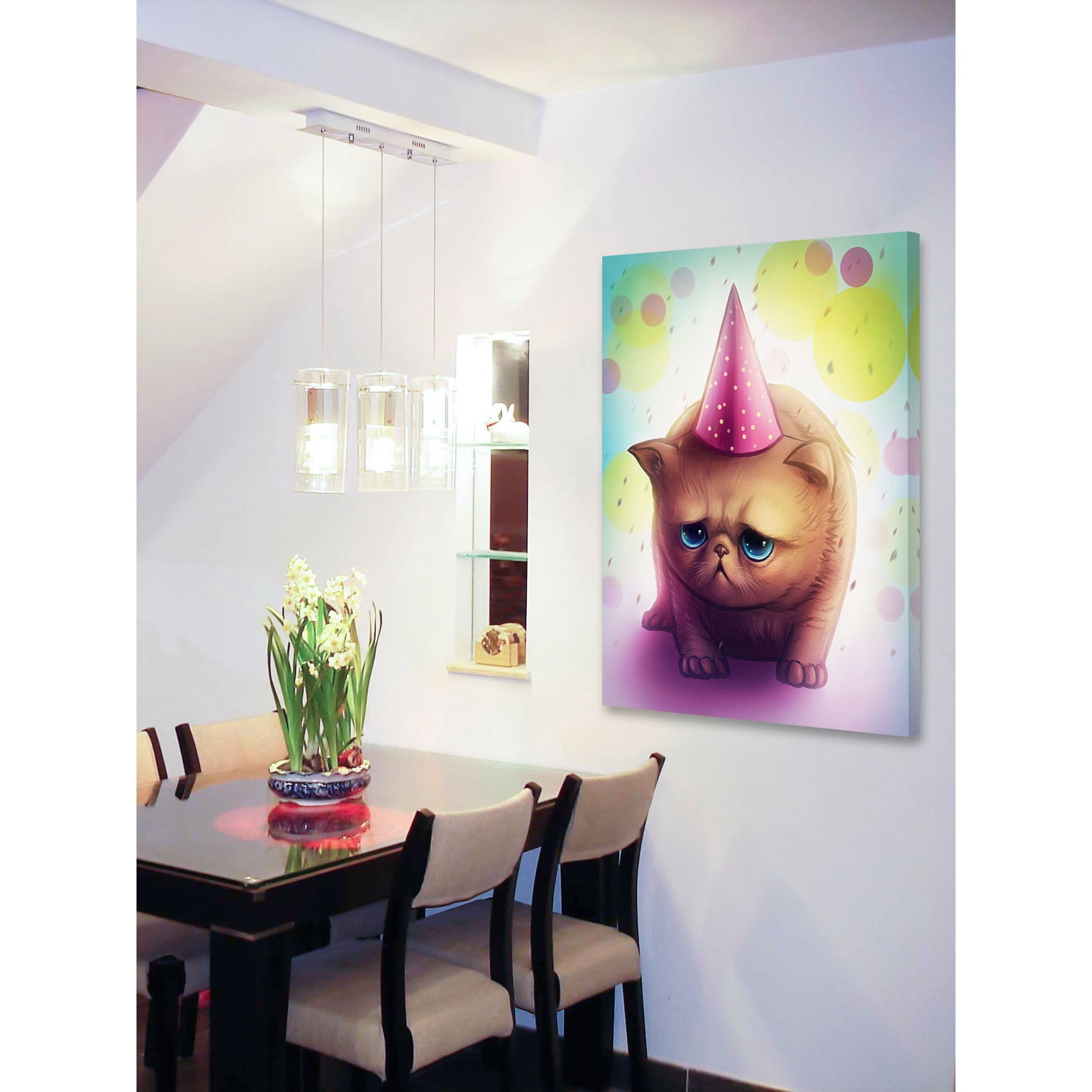 Marmont Hill "Happy Birthday" Painting Print on Canvas