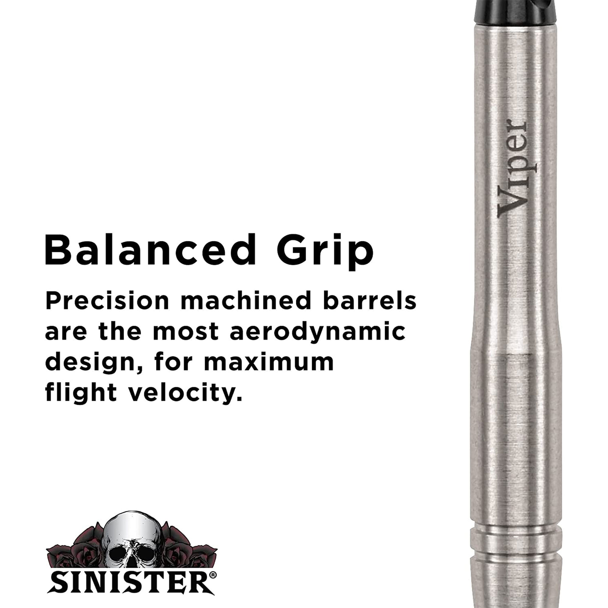Viper Sinister 95% Tungsten Soft Tip Darts Grooved Barrel 18 Grams