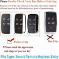 thumbnail image 2 of PU Leather Key Fob Case Fit for Jaguar F-Pace F-Type XE XEL XF XFL XJ Fit for Range Rover Evoque Sport Velar Keyless Fit for Land Rover Key Fob Cover with Leather Keychain, 2 of 7