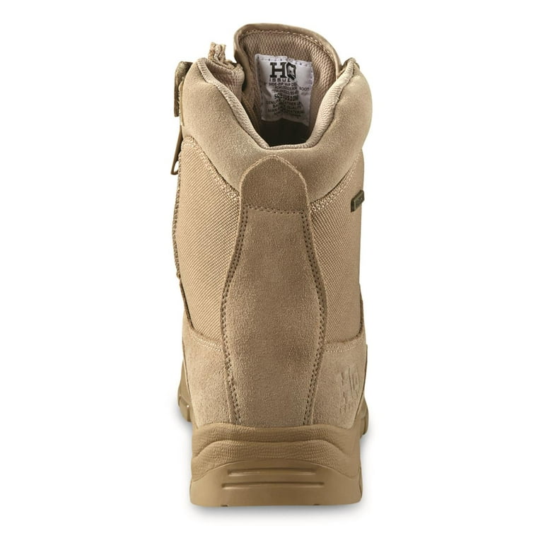Side zip top desert boots