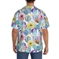 thumbnail image 7 of Balery Cactus1 Men's Casual Button Down Shirt Short Sleeve Textured Summer Cuban Beach Shirts-Small, 7 of 7