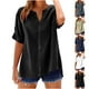thumbnail image 1 of Tops bohemios sin mangas,Camiseta informal de manga corta con cuello redondo para mujer, mezcla de algodón y lino, blusa holgada para verano, para usar en casa, sopatenor, 1 of 7
